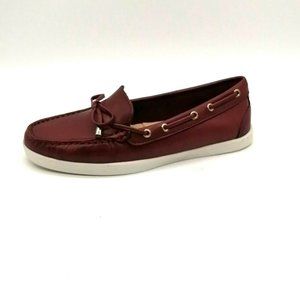 Driver Club USA Womens Vancouver Moccasins Wine Leather 5‎ NEW
